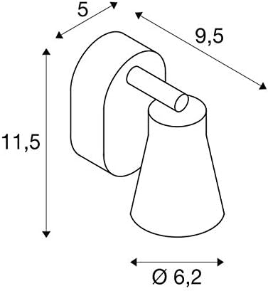 SLV Wall and Ceiling-Mounted Light AVO CW Single/Ceiling and Wall Lighting Inside, Surface-Mounted Light, Wall-Mounted Light - Image 5