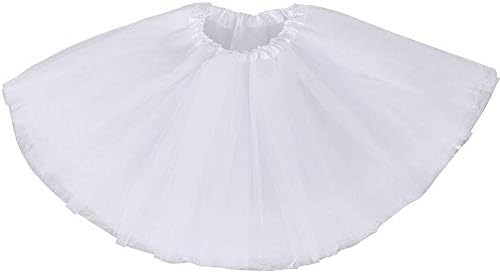 Women's Teen Tutu Skirt Adult Classic Elastic 4 Layered Tulle Tutu Skirt for Dress-up Parties Ballet Dancing
