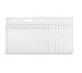 TOPWEL Waterproof Horizontal Style Clear Plastic Horizontal Name Tag Badge Id Card Holders (Pack of 50)