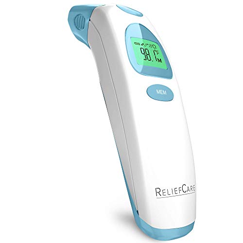Baby Forehead and Ear Thermometer – Infrared Digital Fever Detector Family First Aid Essential for Infants, Babies, Kids, Adults – FDA & CE Approved Medical Instant Read Thermometer + Storage Bag - Thumbnail 7