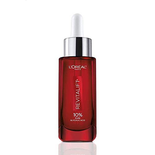 L’Oreal Paris Pure Glycolic Acid Face Serum Skin Care I Revitalift Derm Intensives 10% Pure Glycolic Acid Serum I Dark Spot Corrector To Even Tone & Reduce Wrinkles I 1.0 Oz