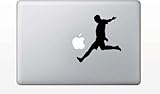 Soccer Player Kicking Ball Vinyl Car Sticker Symbol Silhouette Keypad Track Pad Decal Laptop Skin Ipad Macbook Window Truck Motorcycle
