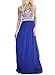 Asvivid Women's Sleeveless Aztec Floral Print Summer Maxi Dress Ladies Casual Cotton Beach Long Dresses S Blue