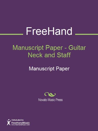 Manuscript Paper - Guitar Neck and Staff