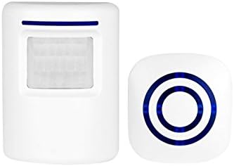 Suriora Wireless Welcome Alert Door Bell: Infrared Motion Sensor Alarm Chime with LED -38 Chime Tunes ( 1 Receiver and 1 Sensor)