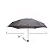 Ke.movan Travel Compact Umbrella Small Mini Umbrella for Backpack, Purse, Pocket - Fits Adults & Kids(Grey)
