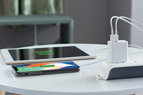 image for XBRN Wall Charger,USB Charger Adapter, 2-Pack 2.1Amp Dual Port Quick C