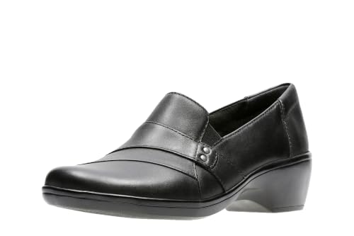 Clarks Damen May Marigold Slip-On Loafer, Schwarz, 37.5 EU
