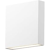 ET2 Brik-10W 2 LED Outdoor Wall Mount-6.25 Inches Wide by 6.25 inches high-White Finish