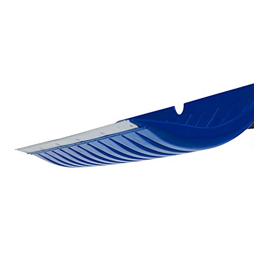 Earthway Contractor 36 Inch Handle Plastic Snow Pusher Shovel with 26 Inch Wide Blade with Steel Scraper - Thumbnail 3