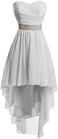 Women's High Low Lace Up Prom Party Homecoming Dresses