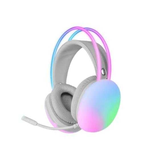 Mars Gaming MH-Glow, 360° Full Chroma RGB Flow Headset, Geräuschunterdrückendes Mikrofon, Ultralight, Memory-Foam, Windows/PS4/PS5/XBOX Series X|S/ONE/Mac/Switch/Switch 2/Smartphone/Tablet, Weiß 4