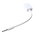 SODIAL(R)Car MP3 3.5mm Male AUX Audio Plug Jack To USB 2.0 Female Converter Cable Cord White
