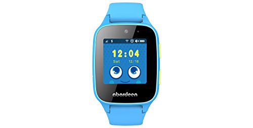 ABARDEEN B108 2G GPS GSM Tracker Smart Watch Bracelet with Camera for Kids Anti Lost SOS Waterproof IP65 Support Android IOS (Blue)