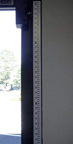Height Rule - Fractional/Metric - 80 Inch/203 Centimeter Long - White