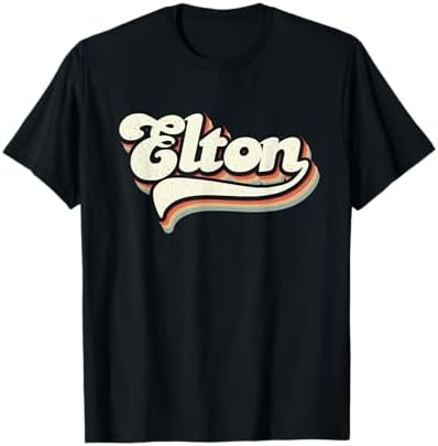Amazon.com: Elton John Official Vintage Tour Logo T-Shirt