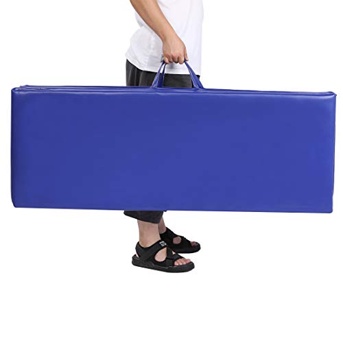 gymmatsdirect Gymnastics Expandable Kip Bar with Mat Blue Set Packages