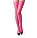 Xfome Style Women's Lace Top Sheer Thigh High Silk Stockings