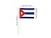 JBCD 100 Pcs Cuba Flag Toothpicks Cuban Flags Cupcake Toppers Decorations, Cocktail Toothpick Flag Cake Topper Picks Mini Small Flag Cupcake Pick Sticks