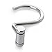 BINO | Shower Curtain Hooks, Chrome | Set of 12 Shower Curtain Rings | Shower Hooks for Curtain Shower Rings
