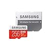 Samsung EVO Plus 256 GB microSDXC UHS-I U3 100 MB/s Full HD & 4K UHD Memory Card with Adapter (MB-MC256GA) – Red/White