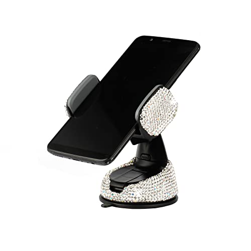 Amiss Universal Bling Cell Phone Holder, 360°Adjustable Car Phone Mount