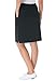 Women's Plus Size Stretch Cotton Skort Black,L