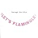 TINKSKY Let's Flamingle Bunting Banner Hawaii Party Supplier Glitter Paper Hanging Garland Decoration 3M