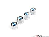BMW Genuine Factory OEM 36110421544 Valve Stem Caps (Set of 4) Roundel Logo