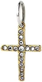 ワックス ポエティック アモール ファティ 真鍮 スワロフスキー クリスタル クロス チャーム Pswconcept Pl