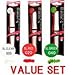 Zig Wink of Stella Brush - 3pcs Value Set (Red, Green, Clear Glitter)