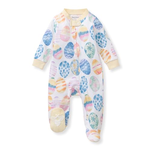 Burt's Bees Baby Girls' Organic Cotton Sleep and Play Footed Pajamas, One-piece…