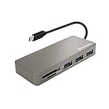 Verbatim USB C Hub/Adapter with MicroSD Card and SD Card Reader,3 USB 3.0 Ports for New MacBook Pro 2017/2016,Apple MacBook12