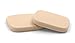 KOOBA 2pcs Square Makeup Sponges with 1 Travel Case, Beauty Face Primer Compact Powder Puff, Blender Sponge Replacement for Cosmetic Flawless Foundation, Sensitive and All Skin Types