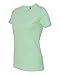 Next Level Apparel Women's Tear Away Label T-Shirt, Mint, Large