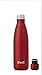 S'well Vacuum Insulated Stainless Steel Water Bottle, 17 oz, Ruby