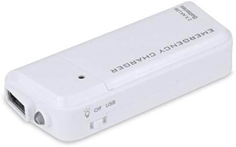 Doopro USB Emergency Portable 2 AA Battery Power Charger with Flashlight for Android Cell Phone iPhone