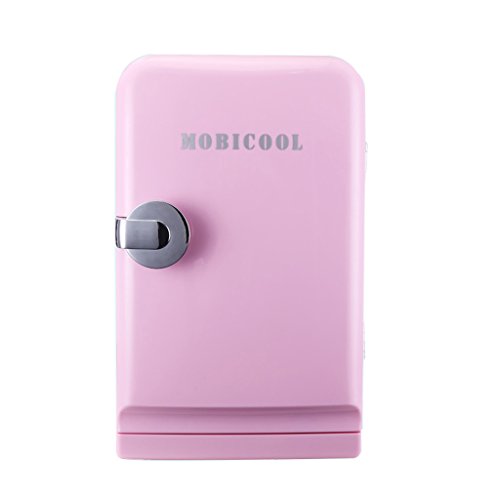 Car Refrigerator Jadeking@ 5L Refrigeration, Cold And Warm Car Dual-use 220V AC / 12V DC (Color : Pink)