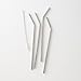 4 Bent Stainless Steel Straws for Yeti 30 oz & 20 oz Tumbler Cups - 18/8 Food Grade