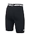 Under Armour Boys' HeatGear Armour Fitted Shorts – Long, Black /White, Youth Large