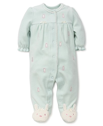 Little me baby footie, bunny new, 3 months