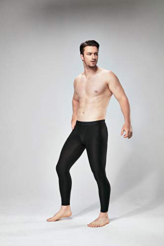 image for DEVOPS Men's 2 Packs Compression Cool Dry Tights Baselayer Running Act