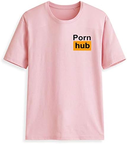 Por nHub Men's T-Shirt Youth Unisex Fashion Sports T-Shirts Tee Tops