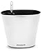 Aquaphoric Self Watering Planter (7”) + Fiber Soil = Foolproof Indoor Garden. Decorative Planter Pot for House Plants, Flowers, Herbs, Violets, Succulents. Easy Looks Great.