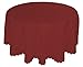 EcoSol Designs - Microfiber Damask Waterproof Stain Resistant Round Tablecloth, Wrinkle-Free, Versatile and Functional Dining Tablecloth, Wine-Color, Foliate Design, 60 inches Diameter