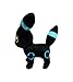 Pokemon: 10-inch Shiny Blue Umbreon Dark Eeveelution Rare Plush Doll