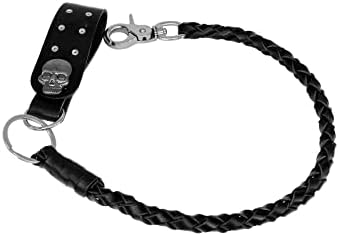 Amazon.com: Juyovge Braided Genuine Leather Wallet Chain With