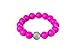 Itzy Ritzy Teething Happens Silicone Jewelry Baby Teething Bracelet Bead, Pink