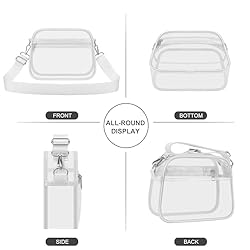 USPECLARE Clear Bag for Stadium Events Clear