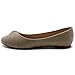 Ollio Women's Shoe Ballet Faux Suede Flat